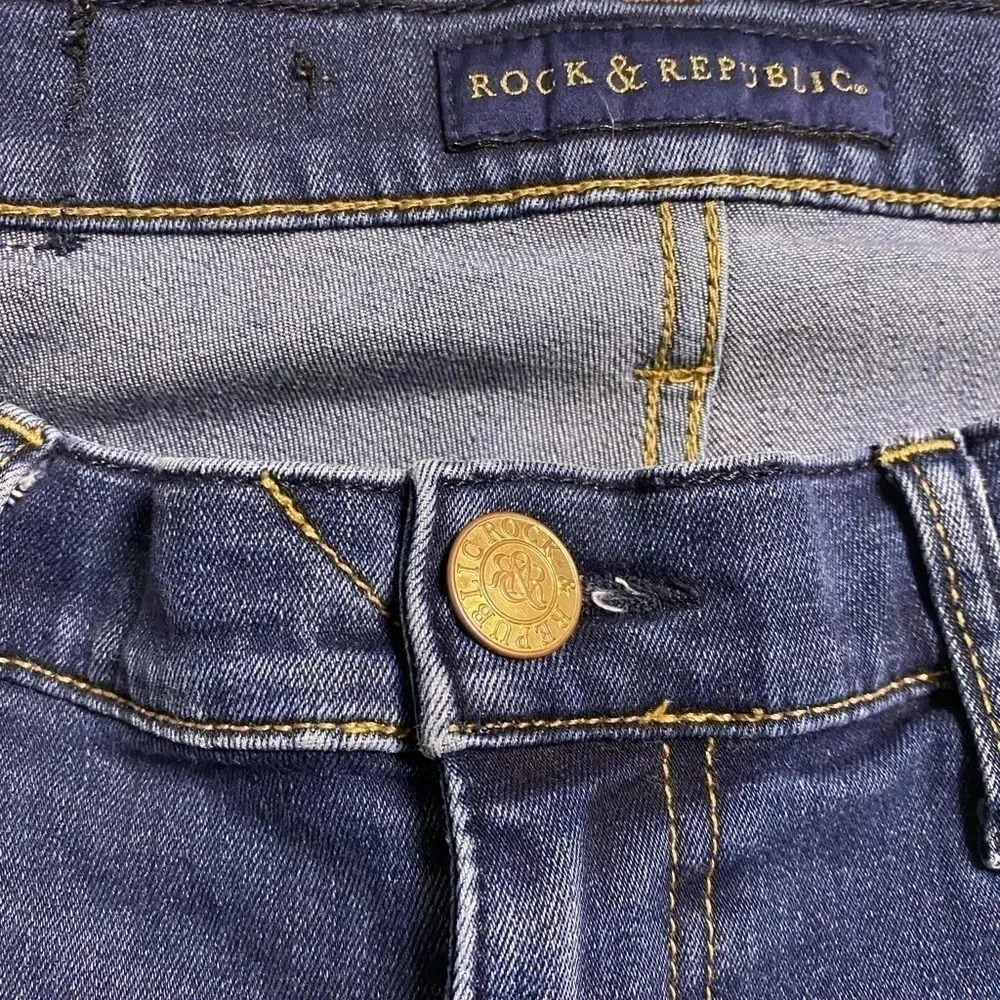 Rock & Republic Women's Denim Rx Kendra Curvy Bootcut Size 14